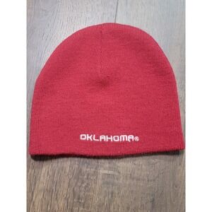 University of Oklahoma Sooners OU Red Knit Baby Beanie Hat Colosseum